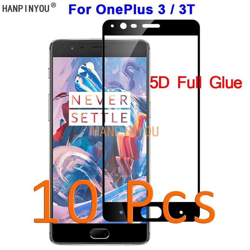 10 шт./лот для OnePlus 6 1 + 5T One Plus 7 6T 5 3 3T 5D 9D полное клеевое Покрытие Закаленное стекло