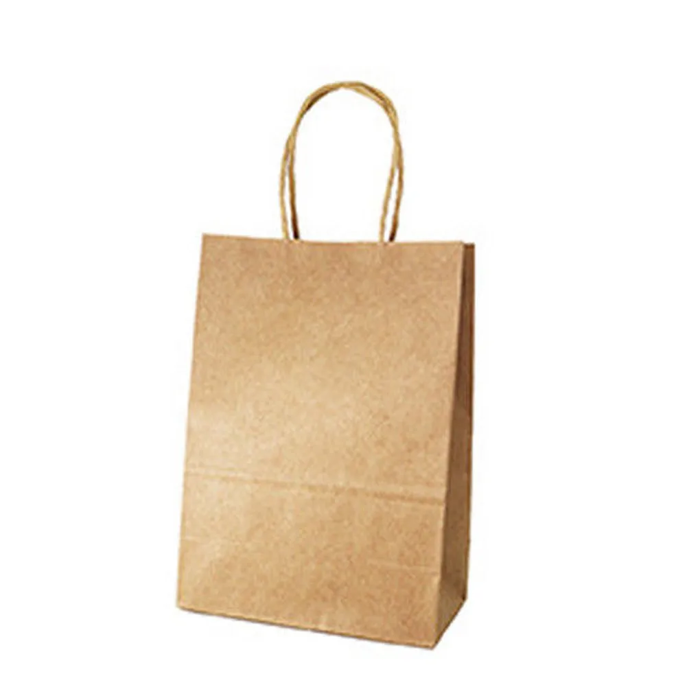 10 Colors Kraft party Paper Carrier Bag Wedding Treat with Handle Gift Loot bags