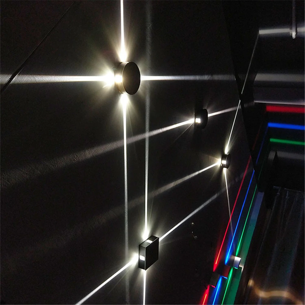 LED Wall Lamp Bedside Lamp Bedroom Living Room Wall Modern Simple Creative Corridor Hotel Cross Star Light AC85-265V
