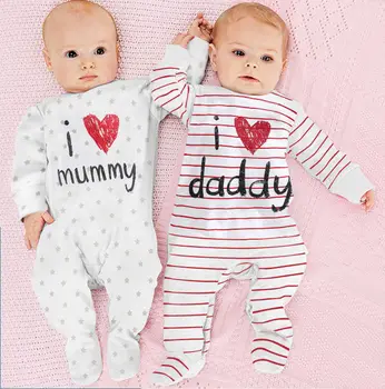 

Newborn Infant Baby Girl Clothes Star Type Romper Jumpsuit Outfits Sunsuit Love Mummy Daddy
