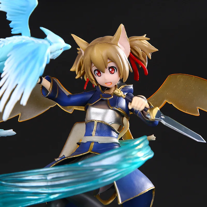 16 см аниме Sword Art Online II Ayano Keiko & Bina Silica ALO версия модели 1/8 Масштаб Окрашенные ПВХ