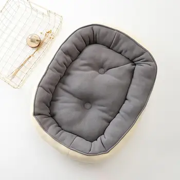 

Trendy New Fashion Solid Color Pet Supplies Pet Nest Big Dog Kennel 2 Side Use Cotton Single Velvet