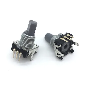 

5pcs 360 Degree Rotary Encoder EC12 Audio Encoder Coding 3Pin 24 Position Without Push Button Switch Handle Length 15MM