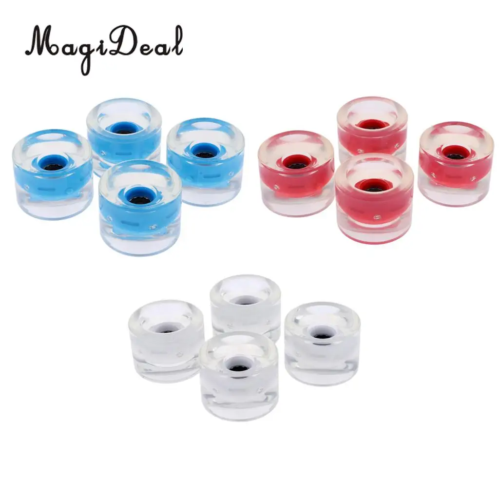 

12pcs 70mm Light Up Skateboard Wheels Replacement Longboard Flashing Wheels for Long Board Repair Rebuilding Kit