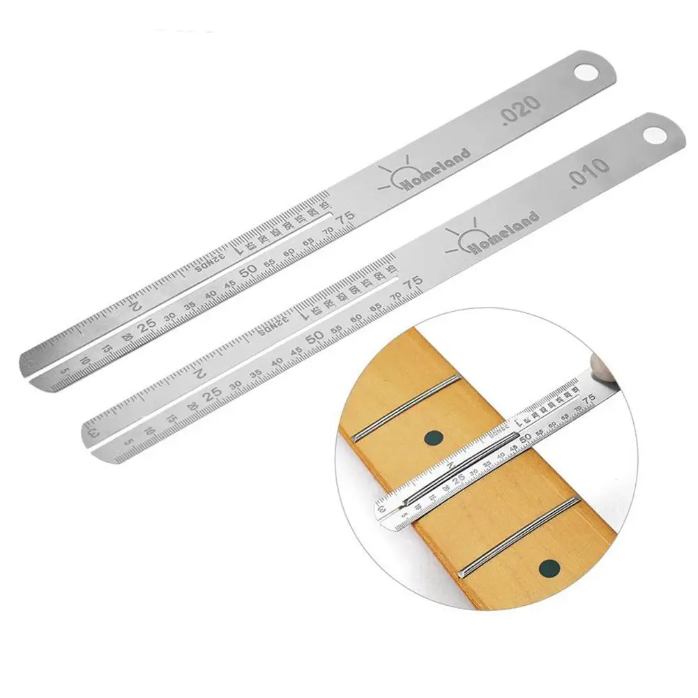 Fretboard Protector Fret Puller Stainless Steel Nut Luthier Repair Tools Replacement 0.010/0.020/0.080/0.125 Inch | Спорт и