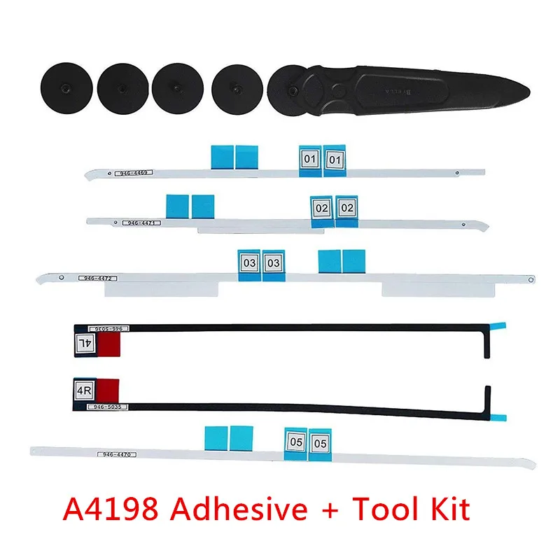 10 Set A1419 Display Lcd Striscia Adesiva Nastro Adesivo Strumenti Kit Di Riparazione Per Imac A1419 27 "Striscia Adesiva Schermo Lcd 2012-2017