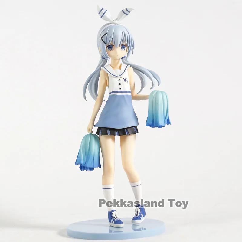 Является ли заказ кроликом? Kafuu Chino Cheer leader Ver. 1/7 Масштаб ПВХ фигурка Коллекционная