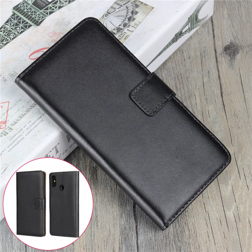 Чехол бумажник из натуральной кожи для Xiaomi F1 A1 A2 8 Redmi Note 6 5 Pro телефона с откидной