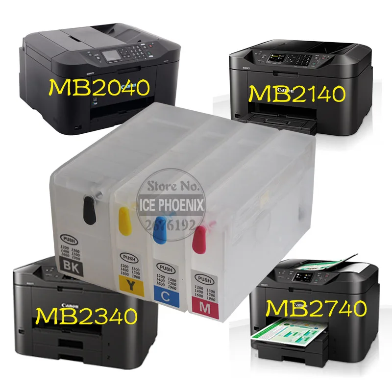 Многоразовые картриджи для принтеров Canon MAXIFY MB2040 MB2340 MB2140 MB2740 заправки картриджей