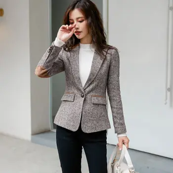 

2019 Promotion Real Women Blazers And Jackets Blazer Mujer British Suit Jacket Style Of Spring Self-cultivation Net Leisure