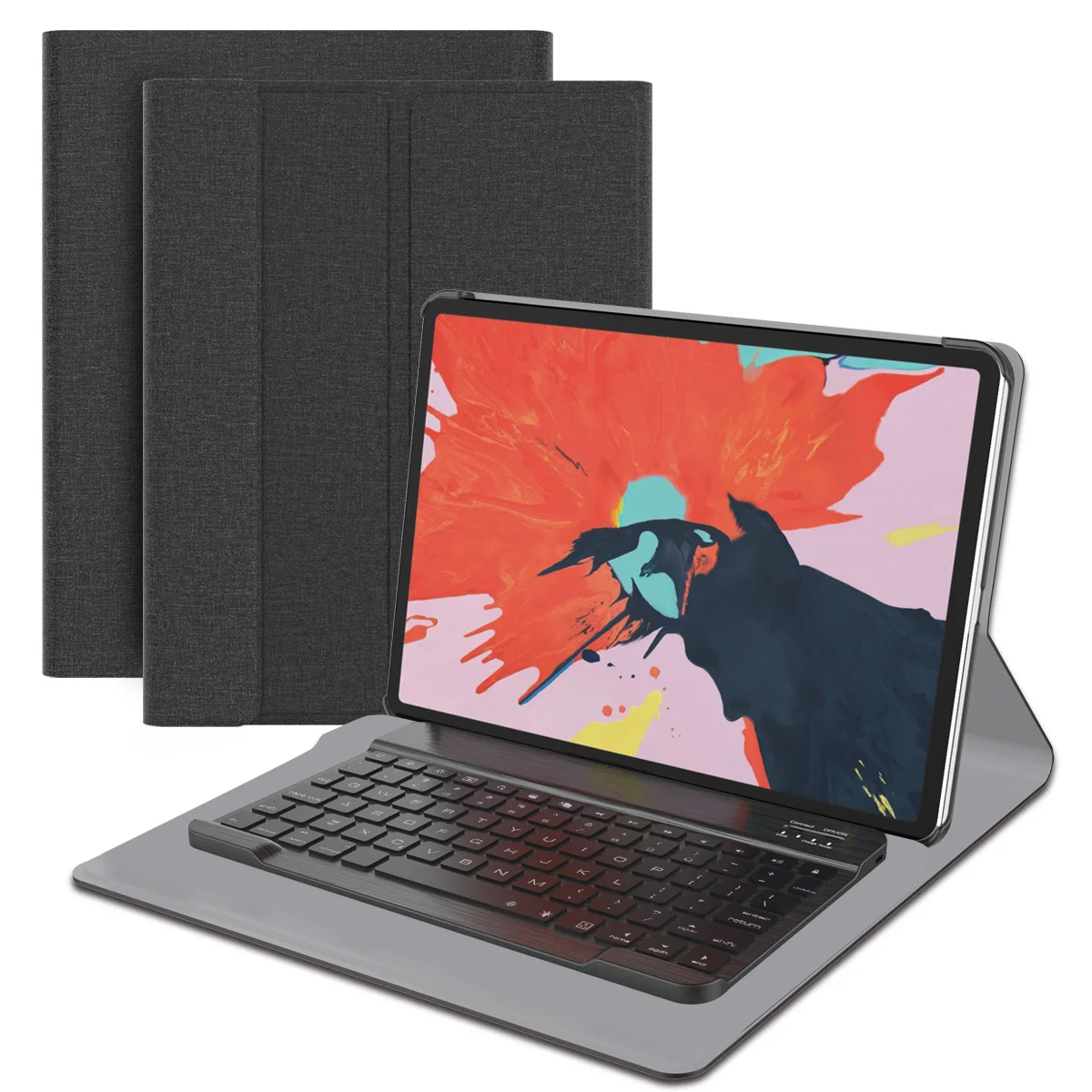 Для iPad Pro 12 9 2018 Планшеты чехол Беспроводной BT Клавиатура Чехол-книжка с
