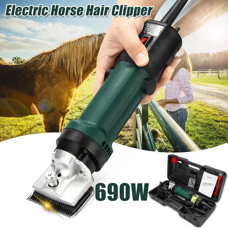 

690W Electric Sheep Shearing Clipper Scissors Shears Cutter Goat Horse Clipper Machine 13 teeth blade 220V-240V 6 Gears Speed