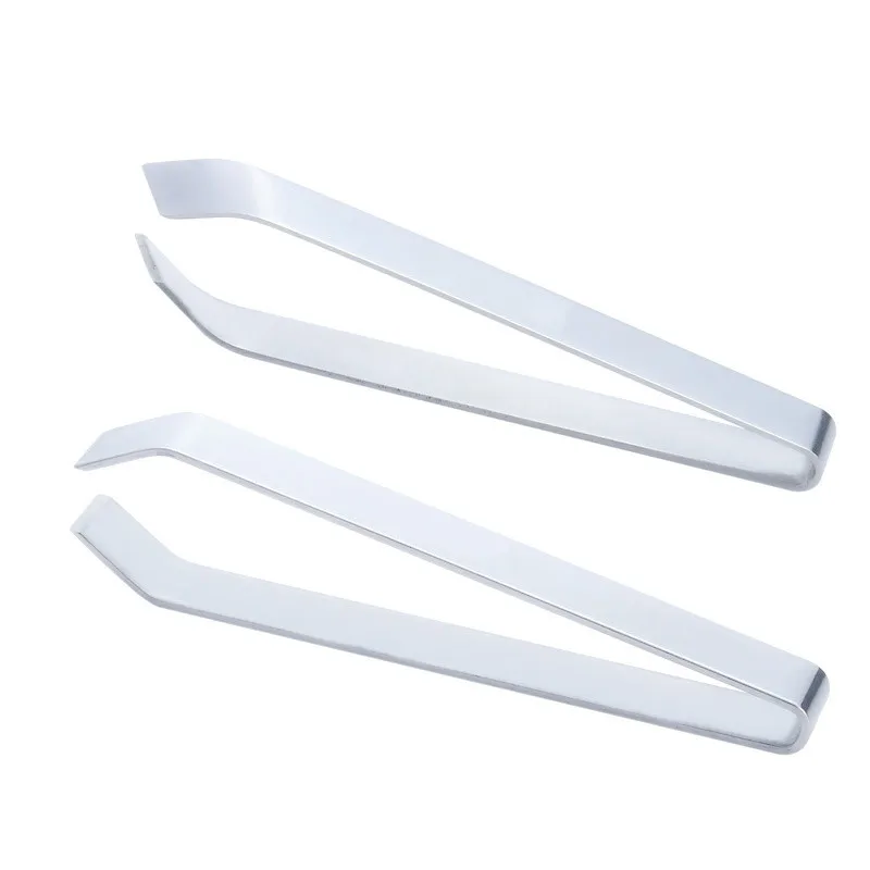 Real Stainless Steel Fish Bone Tweezers Seafood Fish Bone Remover Pliers Pig Hair Plucking Clamp Kitchen Gadgets Tools