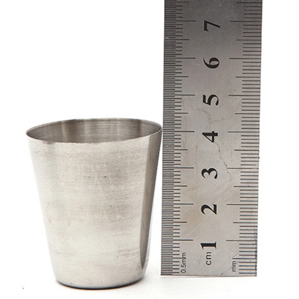 4 piezas Mini vino portátil Camping taza de agua duradero al aire libre taza con tapa cerveza de acero inoxidable de viaje de senderismo café