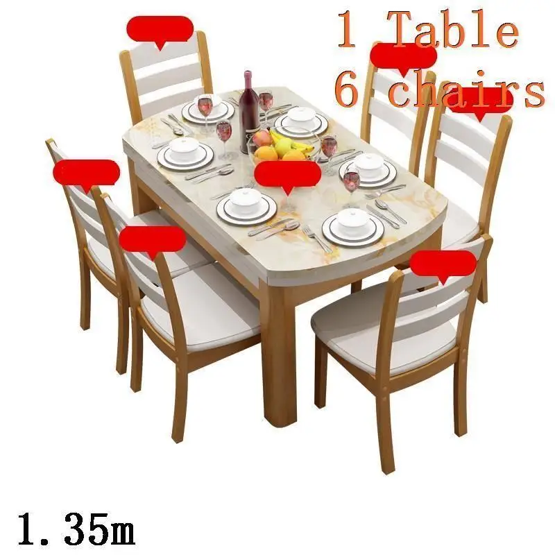 Masa Sandalye Dinning Tavolo Da Pranzo Eet Set Juego De Tafel Escrivaninha Retro Wooden Tablo Comedor Desk Mesa Dining Table