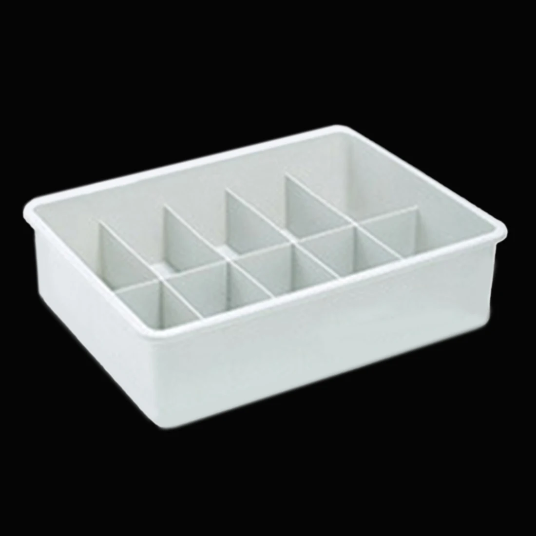 

HIPSTEEN 10-Grid Stackable Plastic Bra Storage Box Underwear Socks Organizer for Clothing Container Storage Box Items