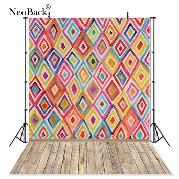 

Thin vinyl stripe seamless wood floor photography backgrounds indoor professional children photo shooting printed Backdrops