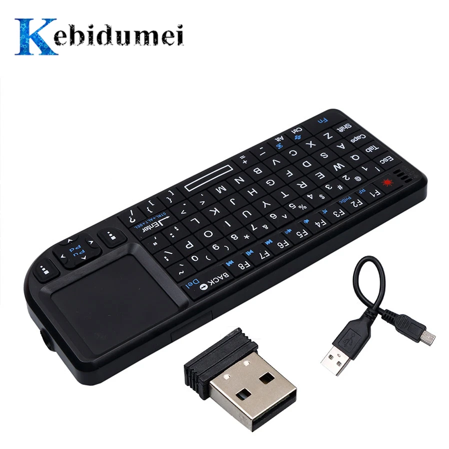 Kebidumei 2 4G RF Беспроводная клавиатура 3 в 1 новая с тачпадом мышь для ПК ноутбука