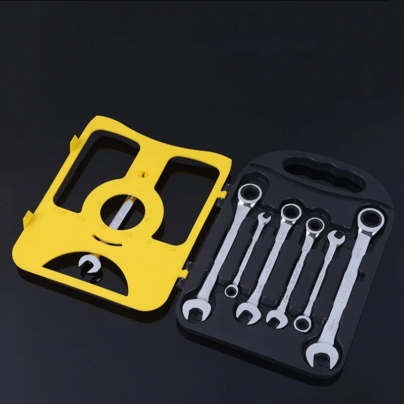 

Double Headed 8-32mm 7PCS Wrench Steel Silver Metric Spanner Ratchet Ring Open End Ring Car Garage Mechanic Hand Tools Repair
