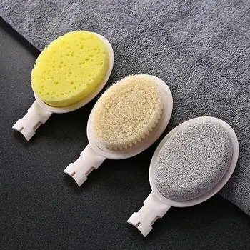

Foot Scrubber Household Multi-Function Bath Brush Bathroom Detachable Back Soft Hair 3 In 1 Brush Body Brush