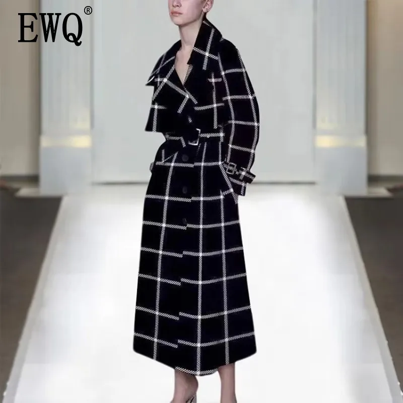 Occasionnel A Lâche Col Printemps Ceintures Laine Femelle Manches 2019 Bande Nouveau Carré ligne Longues Bouton ewq Oe219 De Manteau Ourlet q0w7TAvn