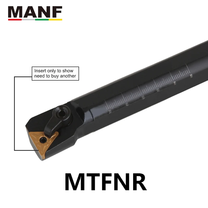 MANF S20R-MTFNR16 токарные инструменты 16 мм 20 мм 25 мм токарные станки с ЧПУ резак бар держатель TNMG вставки внутренние расточные держатели инструментов