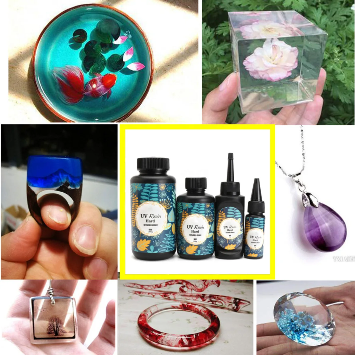 

DIY UV Resin Ultraviolet Curing Solar Cure Sunlight Activated Hard Glue Resina UV 10g 25g 60g 100g