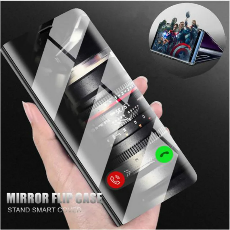 

Smart Mirror Filp Cases For Huawei Y6 Y7 Y9 P Smart 2019 Mate 20 P20 Lite Pro Honor View 20 8A 8X Max 7A 7C Pro Phone Bags Cover