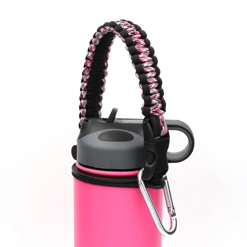 Universal Water Bottle Carrier Strap Handle Rope for Walking Hiking Cycling