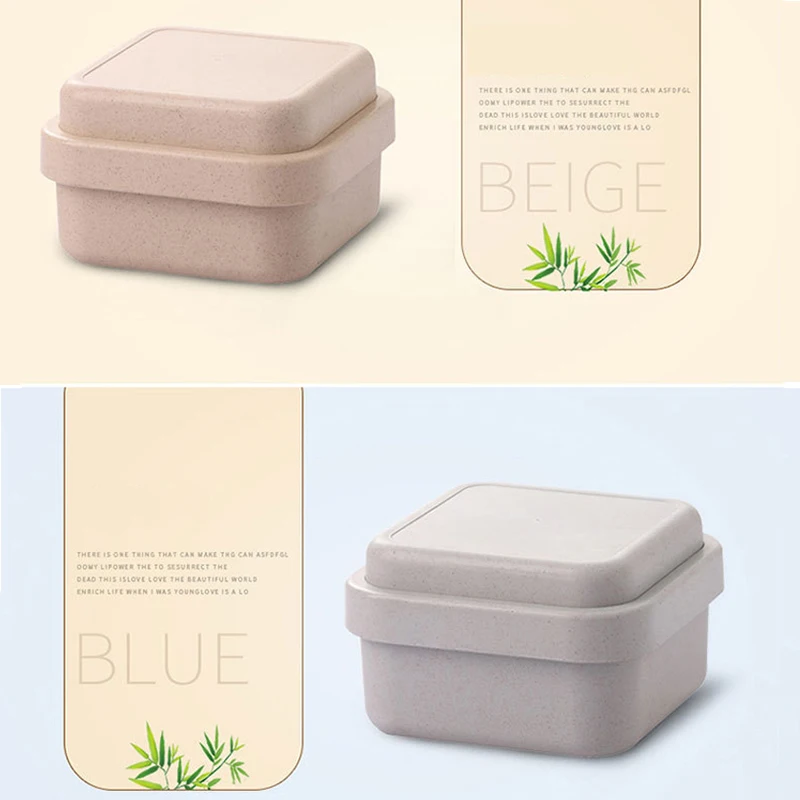 Portable Bamboo Fiber Lunch Box Bento Box Health and Safety 800-1000ML Microwaveable Food Box Leak-Proof Food Container