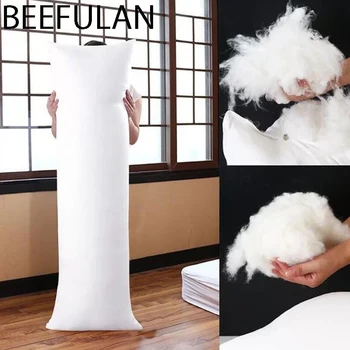 

White Pad Rectangle Sleep Nap pp cotton Bedroom Bedding Hugging Insert Pillow Inner Body Cushion 150 x 50 CM Collectibles
