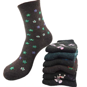 

Winter Warm Autumn Casual Random Color Comfortable Breathable Socks woollen Socks 2018 New woollen 1Pair High Quality Men Women