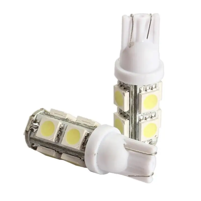 2 шт. Автомобильные светодиодные лампы 194 168 W5W T10 9SMD 5050 Светодиодные задние