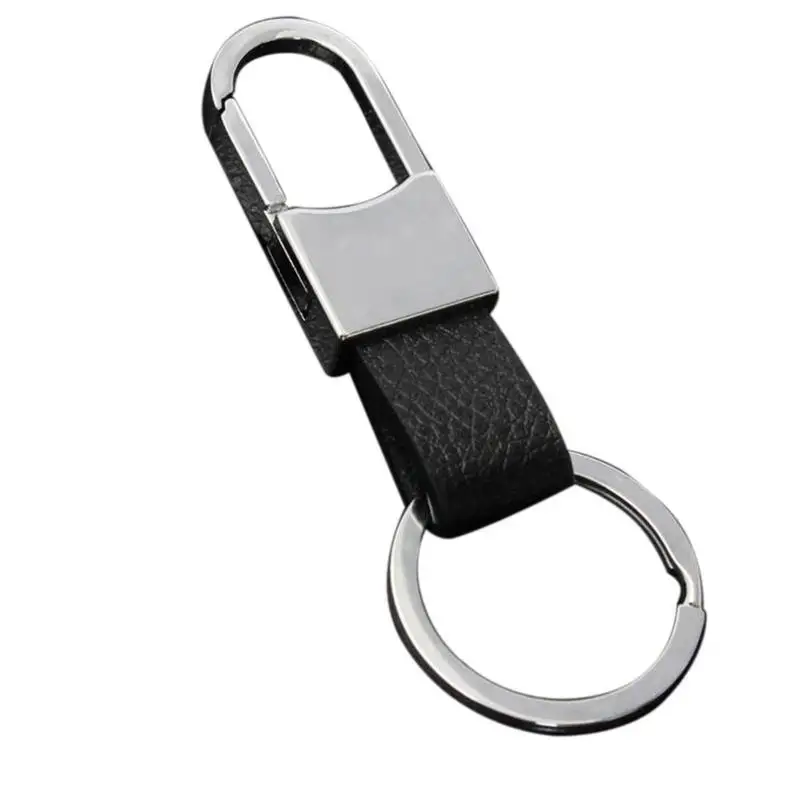 Fashoin алюминиевый сплав автомобильные брелки мужской кожаный металлический брелок гальванический брелок для ключей ремень крюк