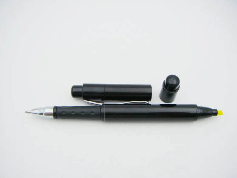 Позиция no.: 88017 Металл двойной конец ручка для поощрения-лучше для компании Шариковая ручка+ маркер, 1 сторона лазерная гравировка включены