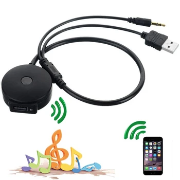 

Xiwai 3.5mm Car Audio AUX Bluetooth plug-and-play Music USB Adapter Cable for Car BMW & Mini Cooper Support pairing