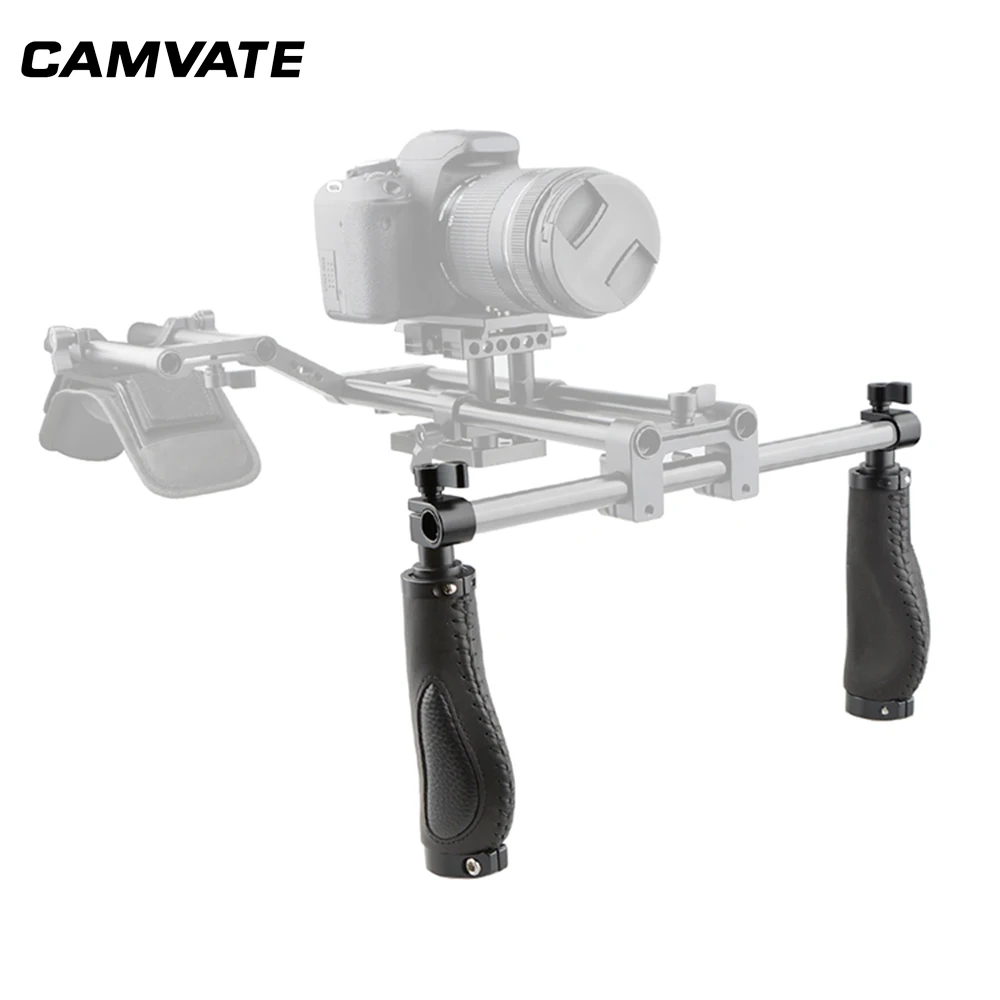 1 пара ручка CAMVATE ручной для 15 мм штанги крепление на плечо DSLR камера комплект