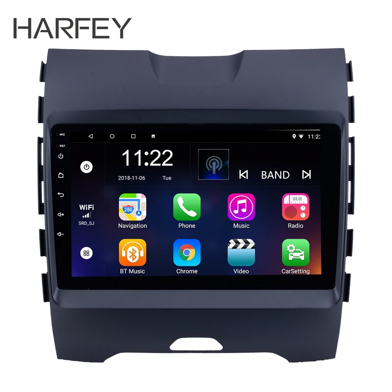 Top Harfey 9" Android 8.1 for 2013-2017 Ford Edge Radio GPS Navi with HD TouchScreen Bluetooth 3G WIFI support Backup Camera TPMS 0