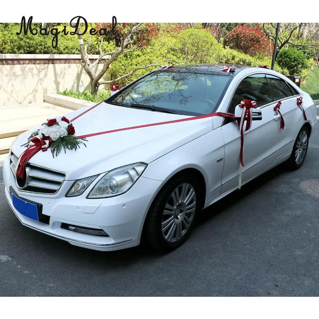Свадебный набор украшений для автомобиля MagiDeal 12 шт./компл. сделай сам