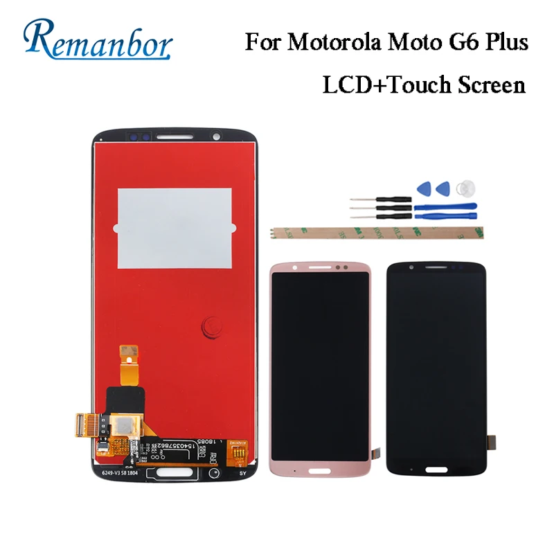 

Remanbor For Motorola Moto G4 Plus LCD Display And Touch Screen With Frame For Motorola Moto G4 Plus Digital Accessory +Tools