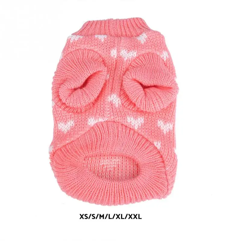 

Dog Knitwear Sweaters Winter Warm Dog Clothes Fashion Knit Pet Sweaters for Small Medium Dogs Lovely Costumes