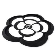 Автомобиль противоскользящее покрытие из ПВХ коврик цветок мозаика мультфильм творческий высокая температура мобильного телефона форма камелии красивы