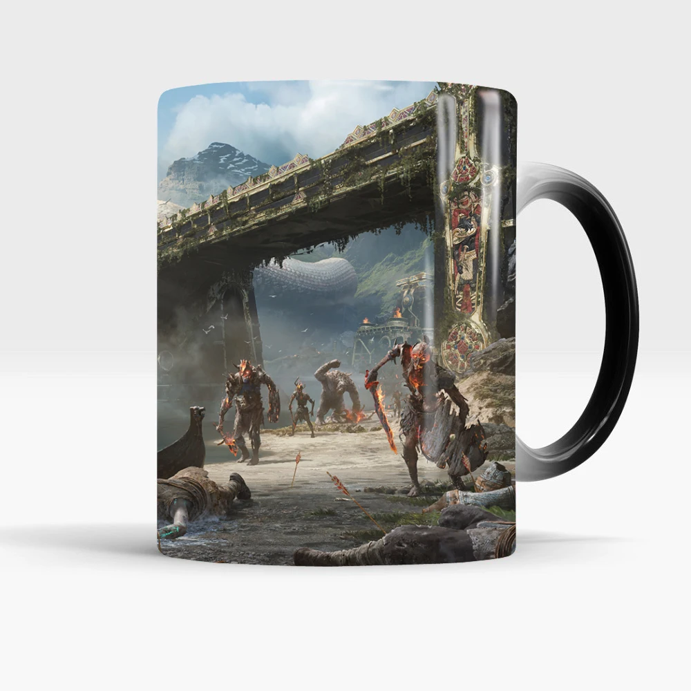 God of War 4 кофейные кружки меняющие тепло цвета чаши для чая|Кружки| |