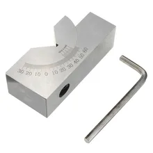 HLZS-75x25x32mm di Precisione Mini Angolo Regolabile V Blocco Fresatura 0 Gradi A 60 Gradi