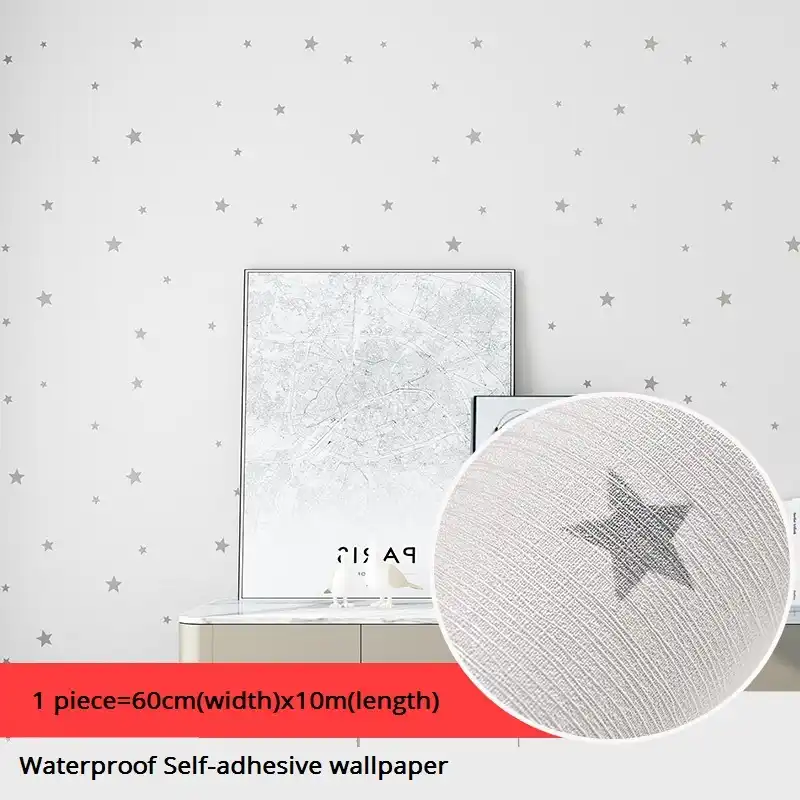 Carta Da Parati Autoadesiva 10 Metri Camera Da Letto Caldo Dormitorio Impermeabile 3d Stereo Adesivi Murali 60 Cm Soggiorno Star Carta Da Parati