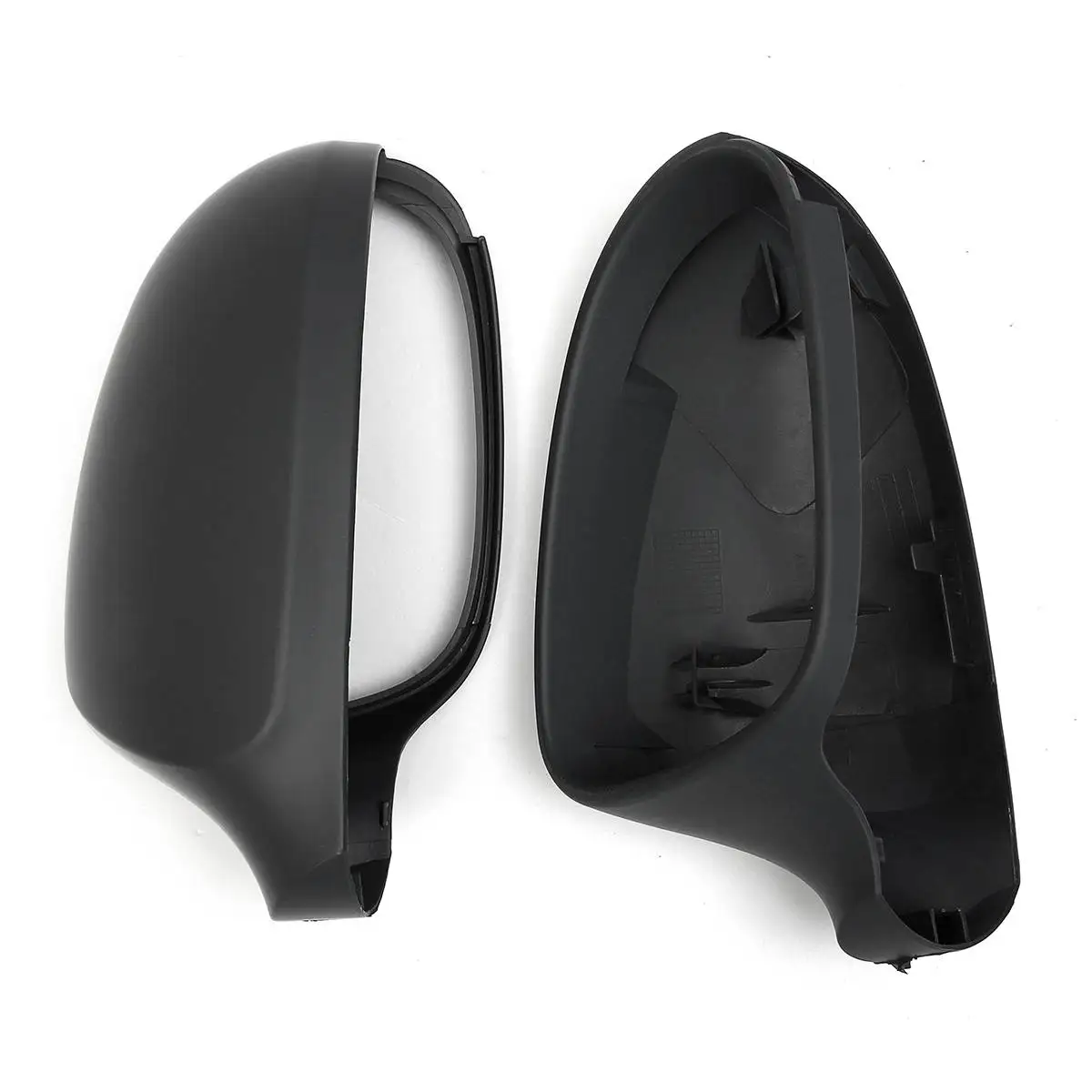 

Left / Right ABS Unpainted Replacement Side Mirror Cover Cap For VW Passat B6 2005-2009 Rearview Mirror Reflector Shell Black