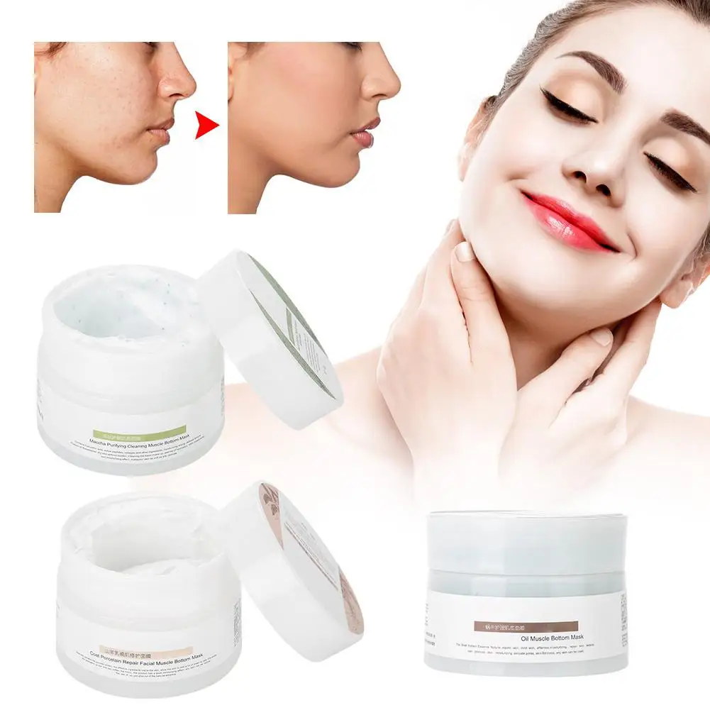 3 Types 100g Facial Deep Cleansing Sleeping Mask Cream Hyaluronic Acid