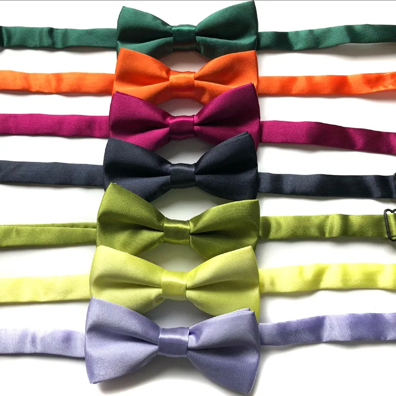 Han edition child plain solid color baby bow tie children double pet bow tie