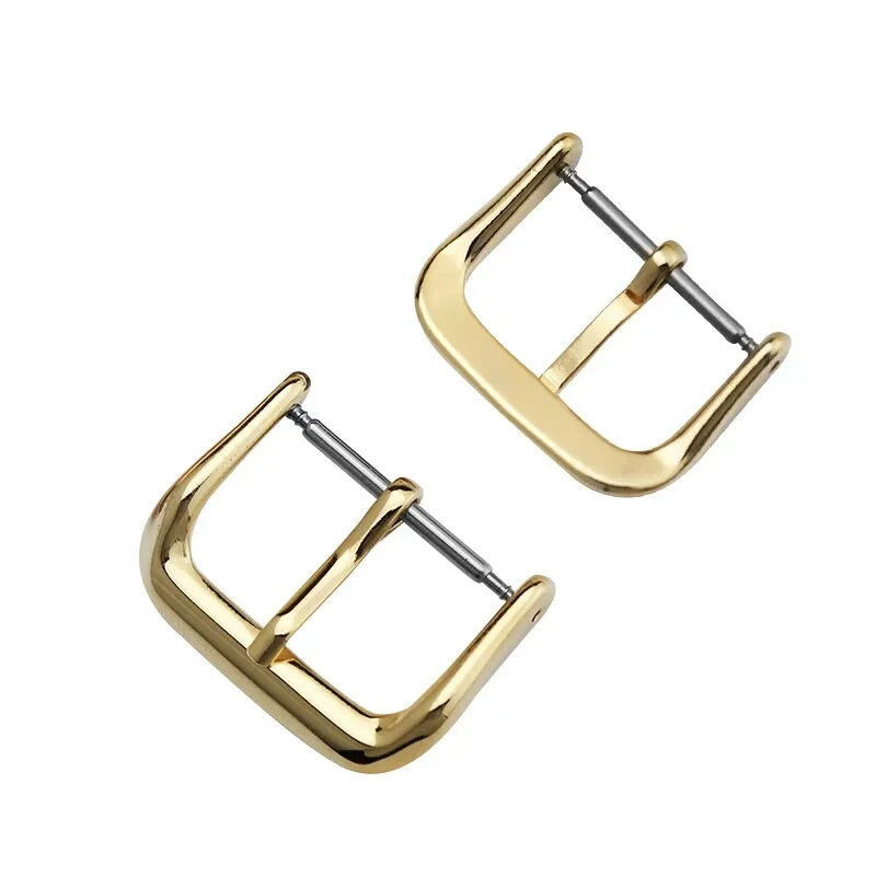 Fashion Watch Pin Buckle Watchbands Replacement Silver Black Rose Gold Accessories 8mm 10mm 12mm 14mm 16mm 18mm 20mm 22mm
