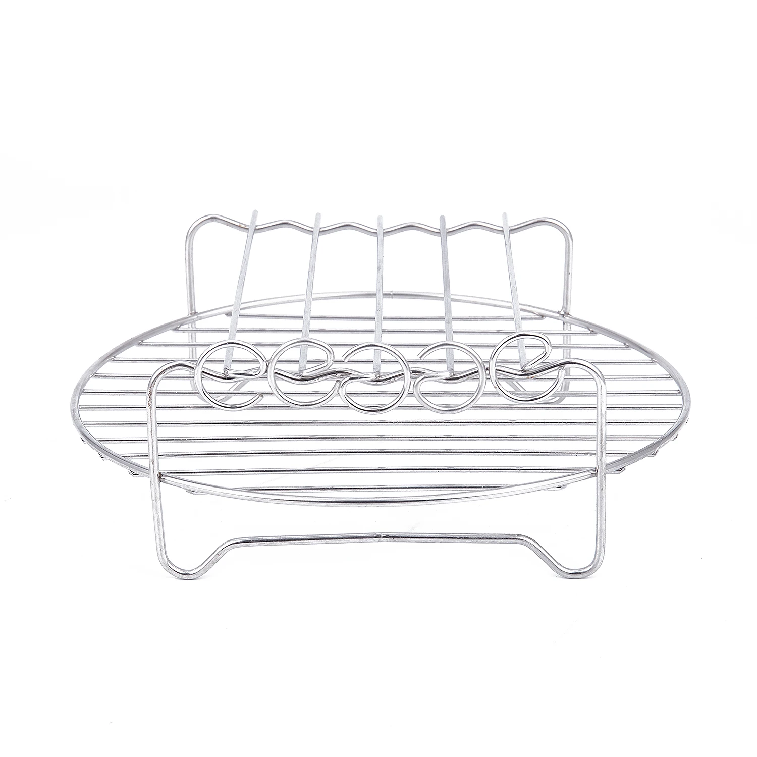 Hot Sale Double Layer Rack Accessory with 5 Skewers, for Airfryers